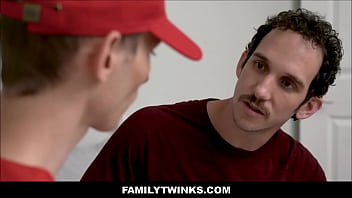Preview 1 of Big Brezar - Twink Baseball Player Step Son Fucked By After Practice - Justin Stone ,  Greg McKeon
