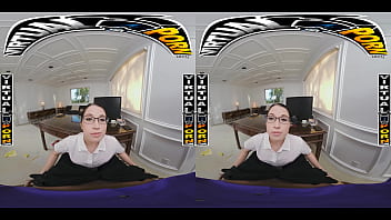 Preview 2 of Malaysia Pornhub - VIRTUAL PORN - Slutty Secretary Alex Coal Taking Your Big Black Cock In VR