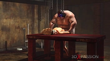Preview 3 of Hccs Scamdal - Super hardcore in a basement. Fat man fucks hard a sexy blonde slave