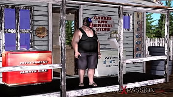 Preview 1 of Hccs Scamdal - Super hardcore in a basement. Fat man fucks hard a sexy blonde slave