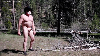 Preview 1 of Orgasm Punishment - Naked walk in the pasture.