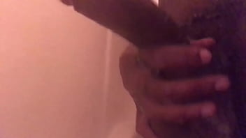 Preview 4 of Boobs Licking Video - I my meat with soap suds in the shower