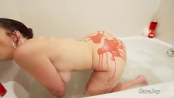 Preview 4 of Tow Boy Porn - Bubble Bath! Bubble Ass! It&#039_s Sara Jay Masturbating In The Jacuzzi!