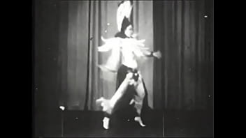 Preview 1 of Red Sell Your Gf - Retro whore performing strip dance on stage