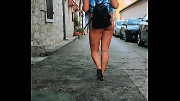 Preview 2 of Biggest Bitle - I walk around the city without panties and show my pussy to people