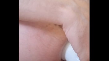 Preview 2 of Www The - I jerk off my leaky,  stretched prolapse with a giant bottle