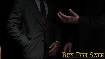 Preview 2 of Xxx Videorock - BoyForSale - Helpless blindfolded twink fucked by verbal dom tops