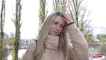 Preview 1 of Father And Son Gayporn - GERMAN SCOUT - Slim Office Girl Adriana Sweetblonde Pick Up for Casting Fuck in Berlin