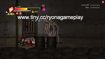 Preview 2 of Dj Sujit - Cute red haired girl having sex with monsters men in guilty hell new hentai gameplay