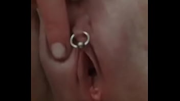Preview 1 of Inside The Pussy - Piercing Clit play and Pee in restaurant Toilet