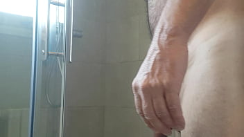 Preview 1 of Touch Penis Bus - Shower hot