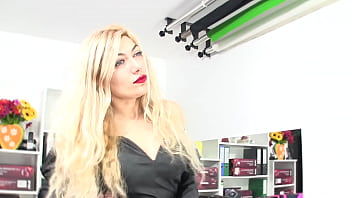Preview 2 of Trans Creampie Pov - Being hot in my leather outfit