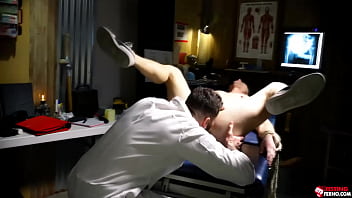 Preview 3 of Victoria Cum - Chris Damned sticks a sounding rod down into Devin Franco&#039_s throbbing cock in this painful scene!