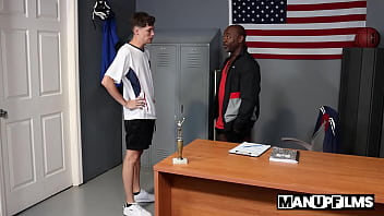 Preview 1 of Xxx Video Sey Sey - C Stans for Cock Lock! Andy Adler and BBC Aaron Trainer for ManUpFilms