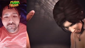 Preview 1 of Short Hair Teen Anal - Reaction a video game vol.07