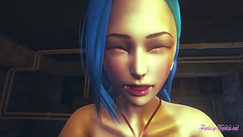 Preview 4 of Fairy Tail Hentai Game - League of Legends Hentai - Jinx Fucked with POV (Uncensored) - Japanese Asian Manga anime game porn