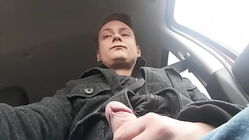 Preview 1 of Big Xtreme Clit - jerking at the red light