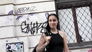 Preview 1 of Female Alina Li - GERMAN SCOUT - TALL TATTOOED TEEN SHARLOTTE PICKUP AND RAW FUCK AT STREET CASTING