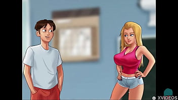 Preview 4 of Boy Panti Sex - SUMMERTIME SAGA #45 &bull_ Making out with the french teacher