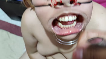 Preview 3 of Skype Aunties - Beautiful bondage - ready for facefuck
