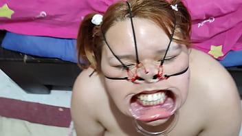 Preview 1 of Skype Aunties - Beautiful bondage - ready for facefuck