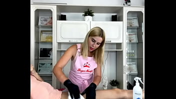 Preview 1 of Desi Blue Flme - An incredibly thin beauty with sexy legs came to SugarNadya for waxing