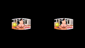 Preview 4 of Wooow Ass - Naughty America - Busty MILF Lexi Luna gets oiled up and slides up and down your big dick