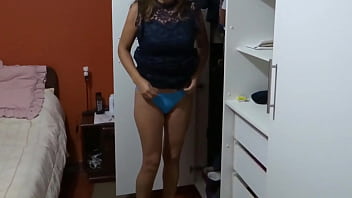 Preview 1 of Amal Arafa - Latina mom comes home from the party and undresses to fuck her beautiful stepson
