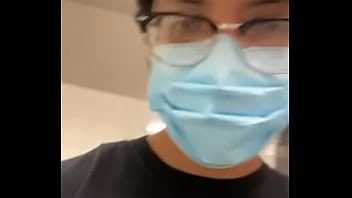 Preview 1 of Army Hotties Licking Pussy - Showing my dick off in a work bathroom