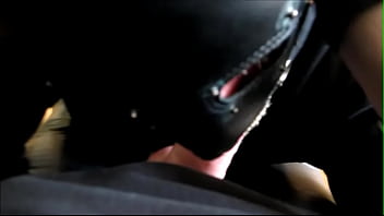 Preview 4 of Wath Wetpussy - 004 Slave gives blowjob in leather mask