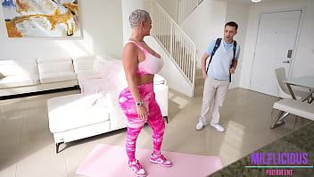 Preview 1 of Lahori Amee G - My Stepmom Kaden Kole Knows How to Work Out All My Body Parts! INRTO