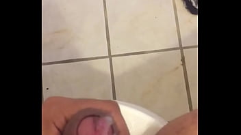 Preview 4 of Big Bleck Girl - Cute pink dick self cumshot