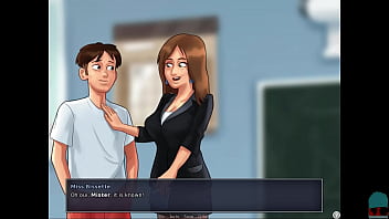 Preview 2 of Ana In - SUMMERTIME SAGA #44 &bull_ Cumshot in the library