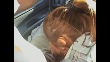 Preview 1 of Flexibility Xxx - Horny Asian bitch with big jugs gives a guy a blowjob in the car and then rides his hard cock