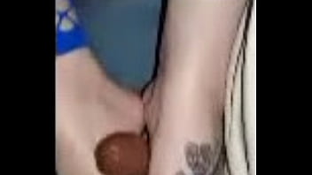 Preview 2 of Girls Dog Poun - Foot job
