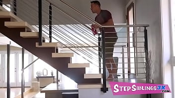 Preview 1 of Sara Jay Xnxx Hd - StepSiblings3x.com - Jenna Ross walks around her house in her underwear like she owns the place. stepbrother always notices and saves those mental pictures for his spank bank.