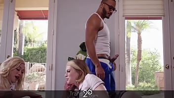 Preview 2 of Txxx 2018 3xxx - These tranny stepsister fuck the plumber.