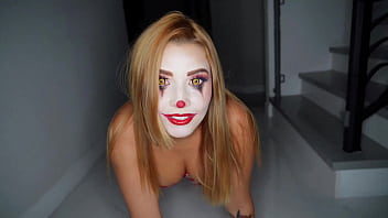 Preview 1 of Melayu Cipap Tembam Janda2 - Agatha Vega dressed as a creepy Clown gets fucked hard by Christian Clay - FREE VERSION