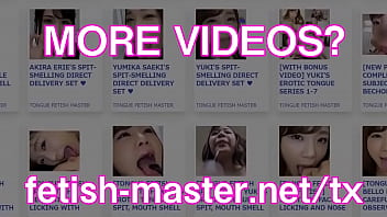 Preview 3 of Zoo Pron Galis Sa - Japanese Asian Tongue Spit Face Nose Licking Sucking Kissing Handjob Fetish - More at fetish-master.net