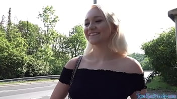 Preview 2 of Sex Only Vedio - Pulled blonde pussy stuffed from behind before giving head