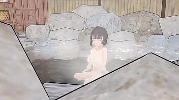 Preview 2 of Nathaly Heart - とよたのの　【温泉】タオルなしで温泉入浴したらおっぱいぽろり【ヌード】