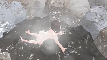 Preview 3 of Nathaly Heart - とよたのの　【温泉】タオルなしで温泉入浴したらおっぱいぽろり【ヌード】