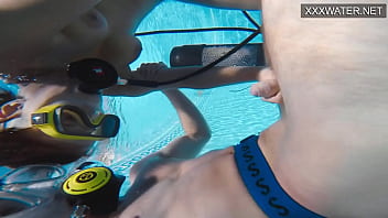 Preview 2 of Turkish Porno Star Sbelcan - Polina Rucheyok gets fucked hard in her mouth underwater