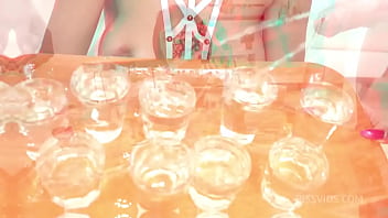 Preview 3 of Maduras Calientrs - Candy Scott tries her first dap and dp with 3 big cocks, deep throat, anal, piss drinking, spits, rimming female piss