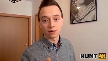 Preview 2 of Kerlly Geys - HUNT4K. Christmas mood causes hunter to pay for sex with friends hot GF