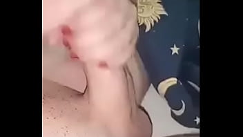 Preview 1 of Discharged Pussy - Mom give handjob to her stepson