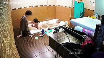 Preview 3 of Wwwbangl Six Video - Threesome Ffm Blowjob and WaterBate Relax Bath Action
