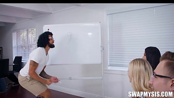 Preview 2 of Xxxvideo Saradha Kappur - Pervy Guessing Games With Stepsisters Sophia Leone,  Payton Avery