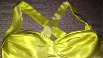 Preview 1 of Fkk Azov Boy Paul Porn Video - Yellow &amp_ White Ombre Satin Homecoming Dress