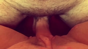 Preview 2 of Stepsister Pantyhose - Teasing A Sexy Lady Until He Cums All Over Her Pelvis By Rubbing and Slapping her with His Cock